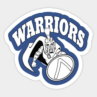 Warrior Mascot Sticker